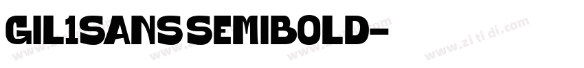 Gil1Sans SemiBold字体转换